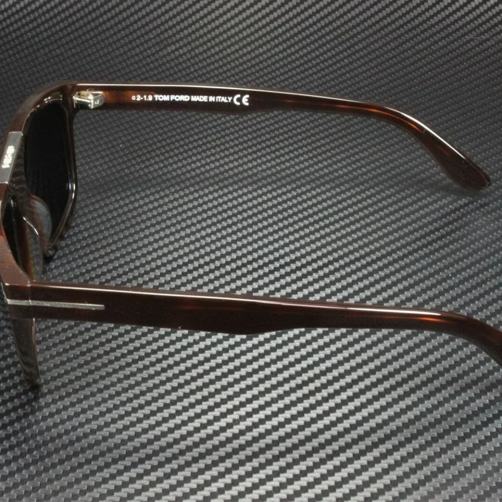 Tom Ford Square Havana 57mm Sunglasses